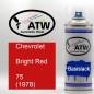 Preview: Chevrolet, Bright Red, 75 (1978): 400ml Sprühdose, von ATW Autoteile West.